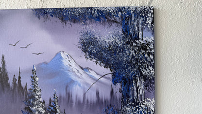 Painting #2023 - 16x20" Canvas - Winter Landscape painted 8-28-25