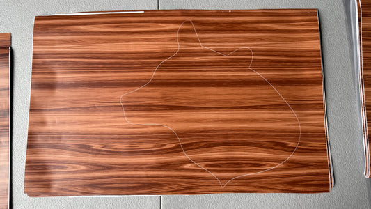 Stencil - Bear Head - Easy Liner Removable Adhesive Contact Paper