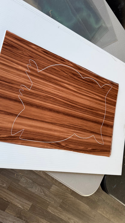 Stencil - Owl - Easy Liner Removable Adhesive Contact Paper