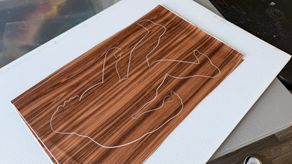 Stencil - Bigfoot - Easy Liner Removable Adhesive Contact Paper