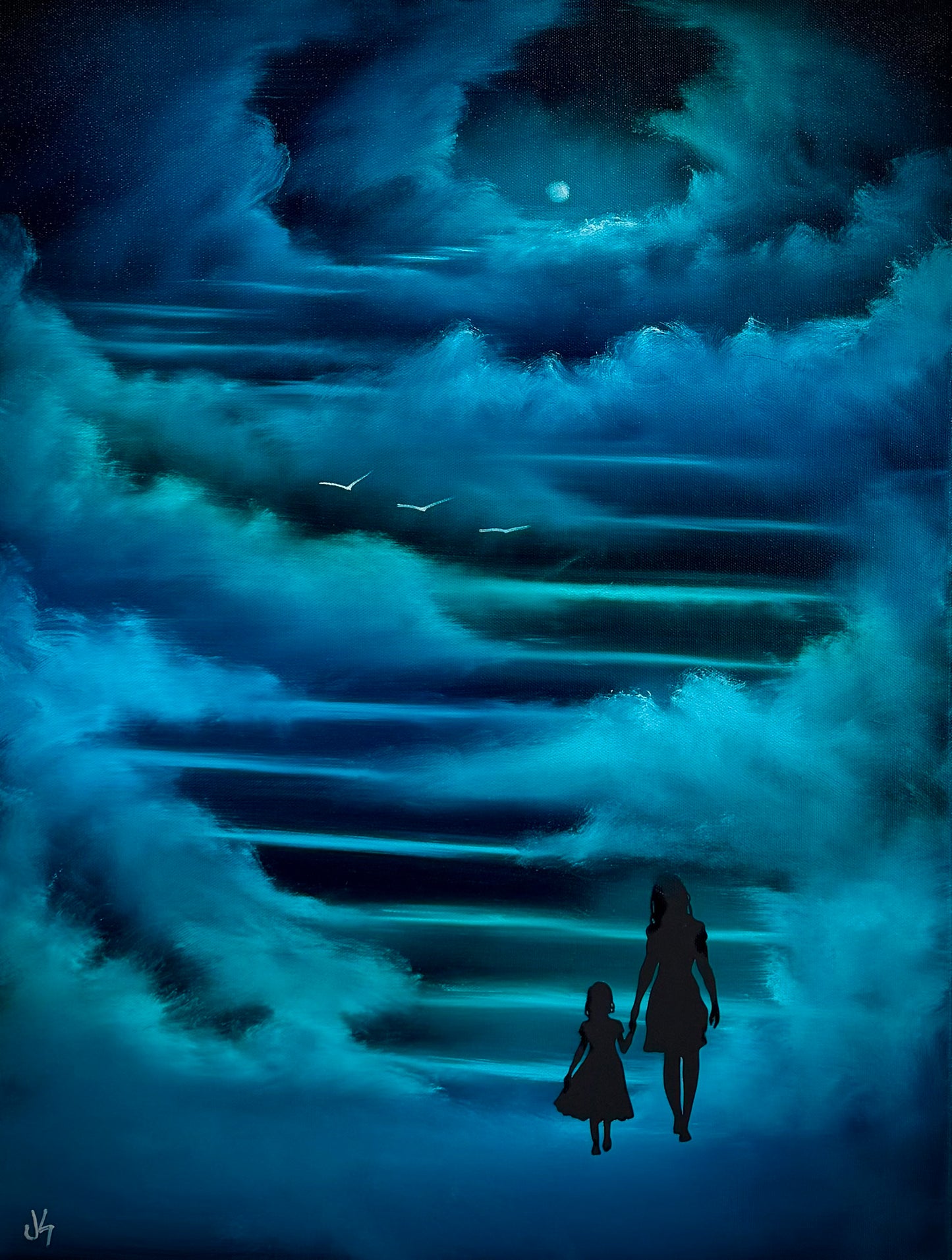 Painting #2565 - 18x24" Canvas - Stairway to Heaven painted 8-24-26