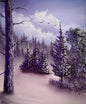 Painting #2233 - 20x24" Canvas - Winter Landscape painted 1-11-26