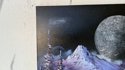 Painting #2006 - 20x24" Canvas - Space Mountain Landscape painted 8-18-25