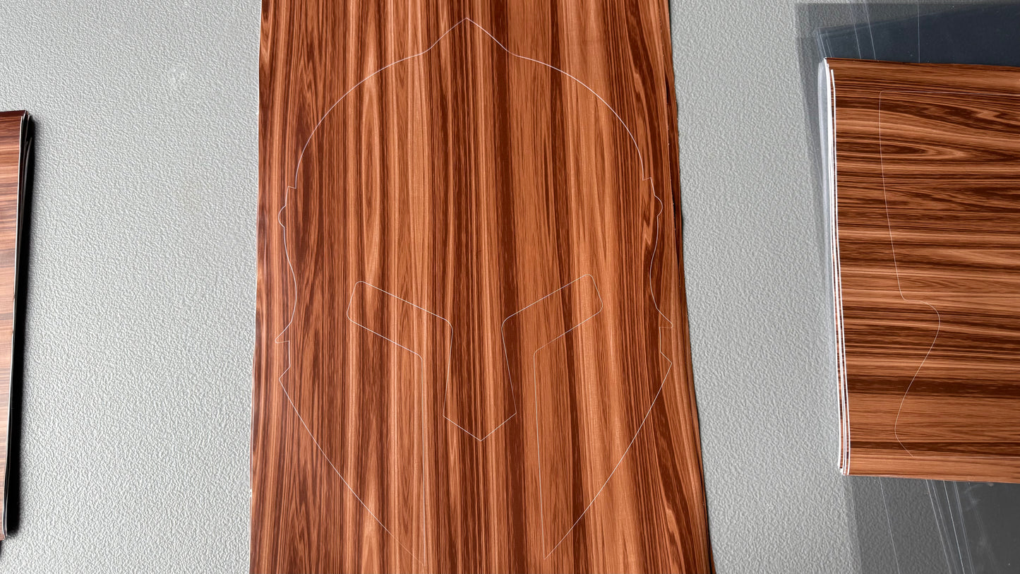 Stencil - Spartan Helmet - Easy Liner Removable Adhesive Contact Paper