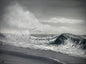 Painting #2523 - 18x24" Canvas - Black and White Seascape painted 7-23-26