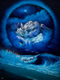 Painting #2522 - 18x24" Canvas - Portal Seascape painted 7-22-26