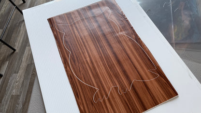 Stencil - Owl - Easy Liner Removable Adhesive Contact Paper