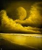 Painting #2573 - 20x24" Canvas - Full Moon Seascape painted 8-29-26