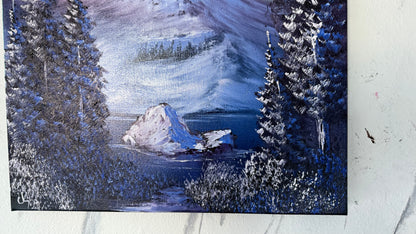 Painting #2006 - 20x24" Canvas - Space Mountain Landscape painted 8-18-25