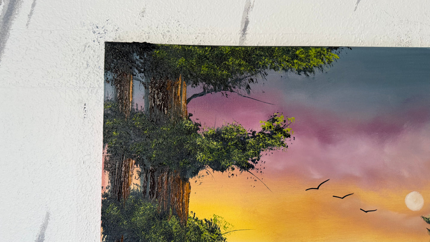 Painting #1978 - 20x24" Canvas - Smoky Mountains painted 8-5-25