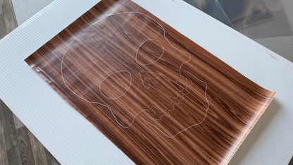 Stencil - Skull - Easy Liner Removable Adhesive Contact Paper