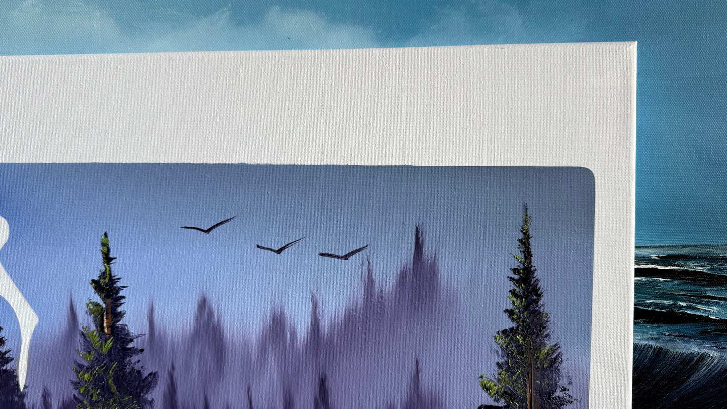 Painting #2043 - 16x20" Canvas - Washington Forest painted 9-7-25