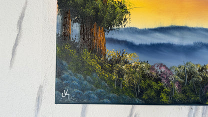 Painting #1978 - 20x24" Canvas - Smoky Mountains painted 8-5-25