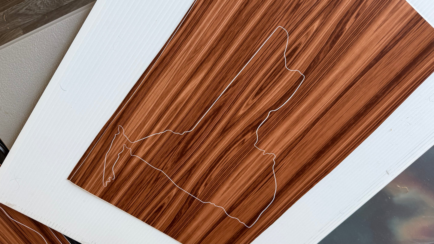 Stencil - New York State - Easy Liner Removable Adhesive Contact Paper