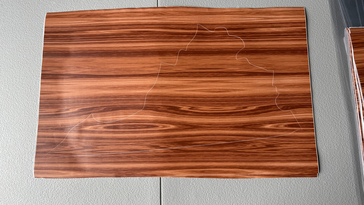 Stencil - Virginia - Easy Liner Removable Adhesive Contact Paper