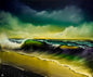 Painting #2148 - 20x24" Canvas - Sunrise Seascape painted 11-16-25