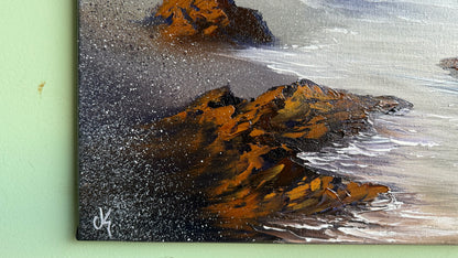 Painting #2015 - 16x20" Canvas - Oregon Coast Seascape painted 8-23-25