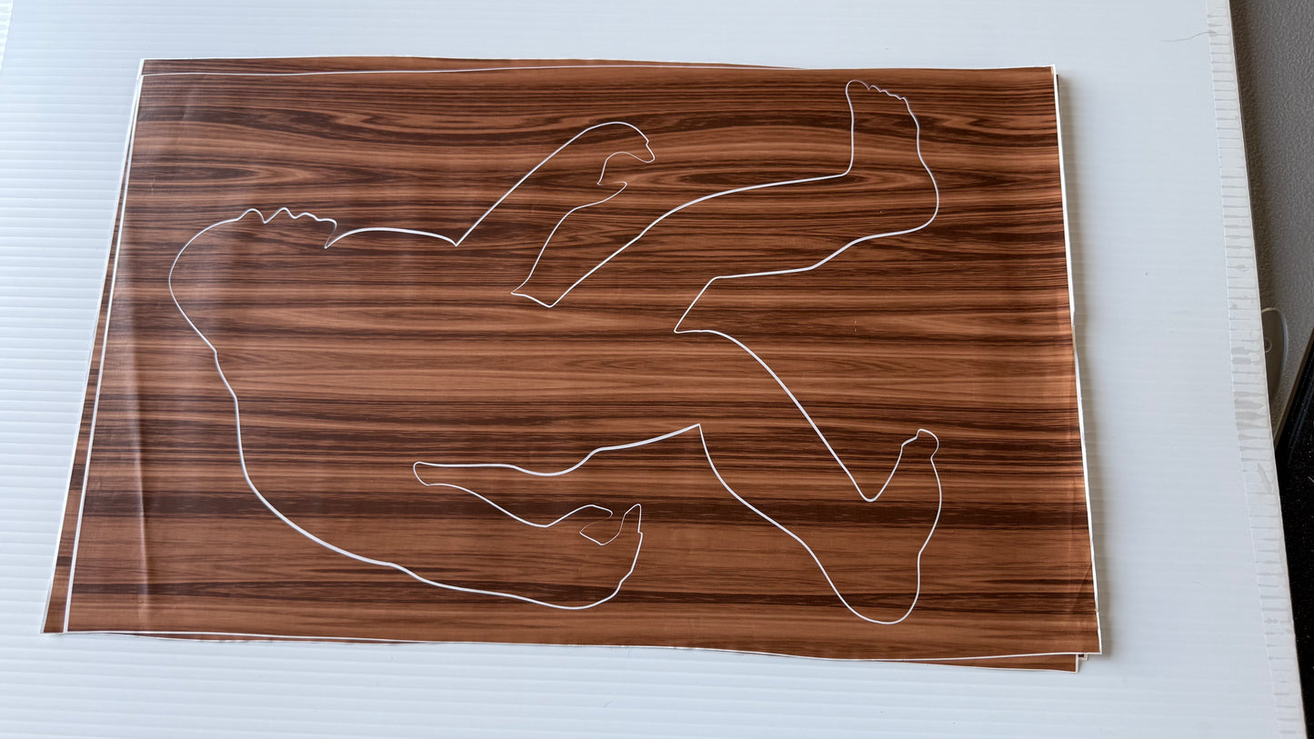 Stencil - Bigfoot - Easy Liner Removable Adhesive Contact Paper