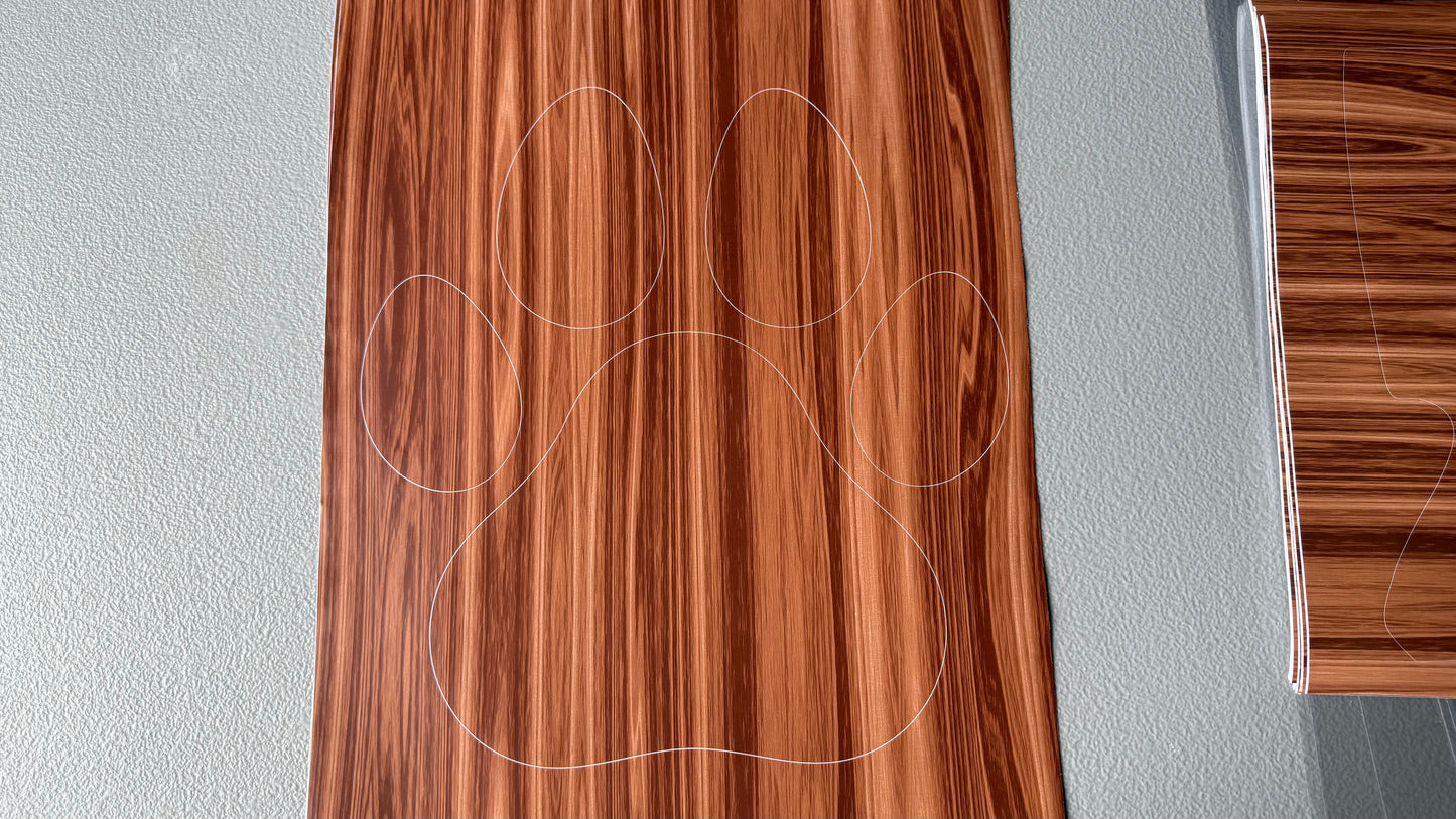 Stencil - Paws - Easy Liner Removable Adhesive Contact Paper