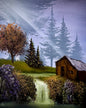 Painting #2444 - 16x20" Canvas - Waterfall Landscape painted 5-18-26