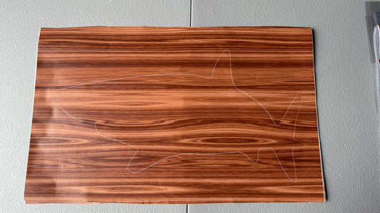 Stencil - Great White Shark - Easy Liner Removable Adhesive Contact Paper