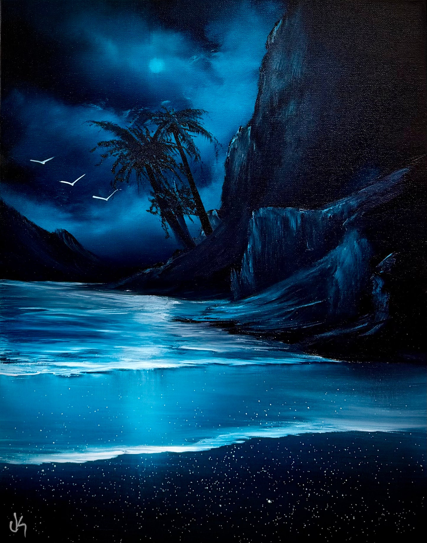 GROUP Painting Class - 12pm - Tropical Seascape with PaintWithJosh Sunday 9-6-26