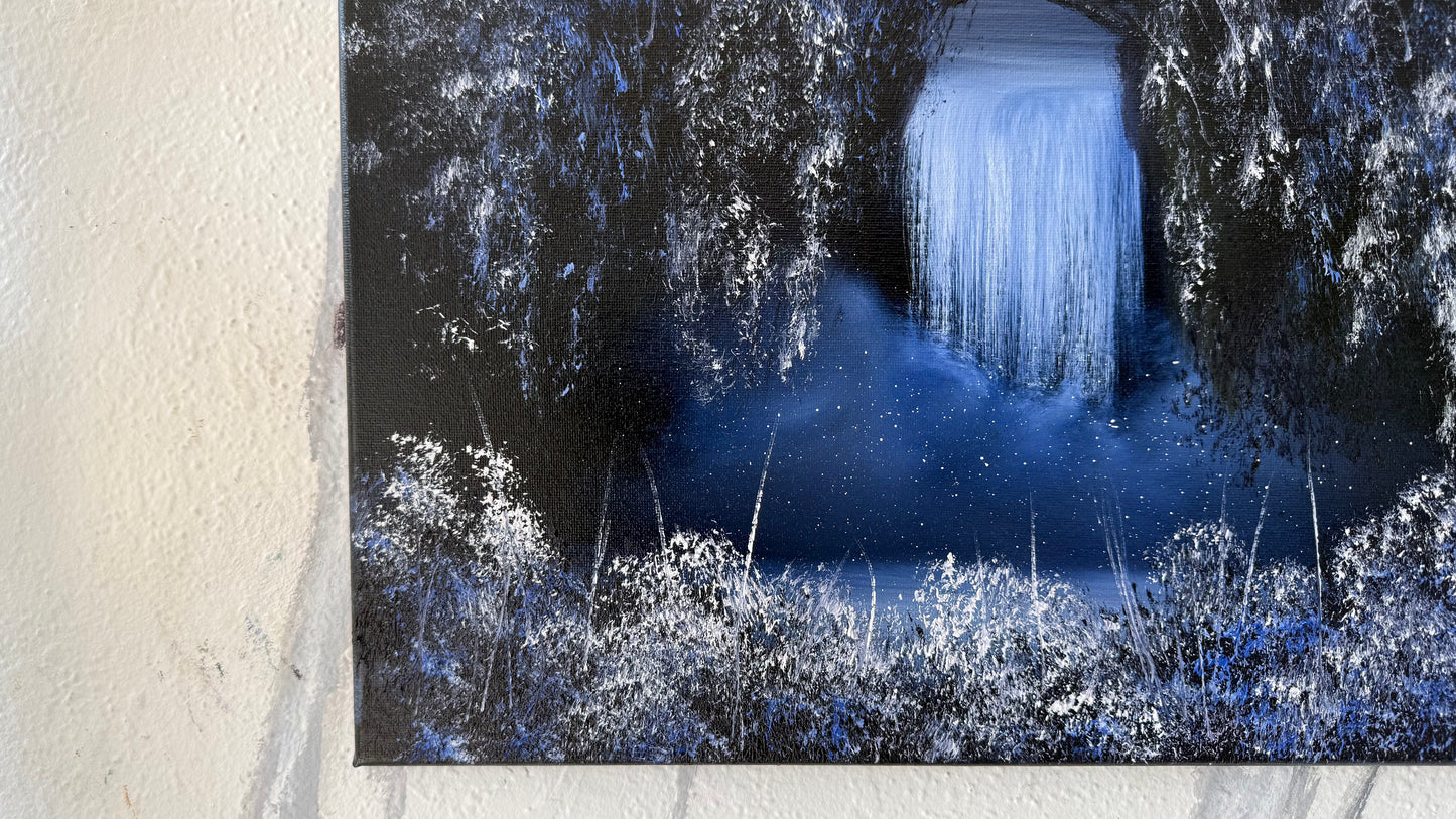 Painting #2022 - 16x20" Canvas - Multnomah Falls painted 8-28-25