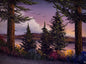 Painting #2481 - 18x24" Canvas - Sunset Landscape painted 6-11-26