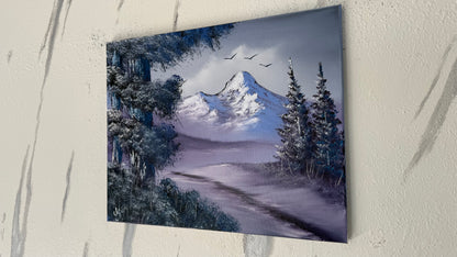 Painting #1987 - 16x20" Canvas - Mountain Landscape painted 8-10-25