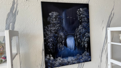 Painting #2022 - 16x20" Canvas - Multnomah Falls painted 8-28-25