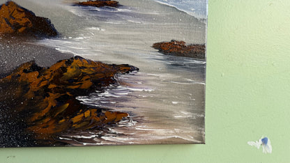 Painting #2015 - 16x20" Canvas - Oregon Coast Seascape painted 8-23-25