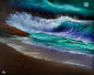 Painting #1903 - 16x20" Canvas - Night Seascape painted 6-20-25