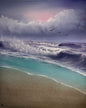 Painting #2160 - 24x30" Canvas - Crashing Wave Seascape painted 11-24-25