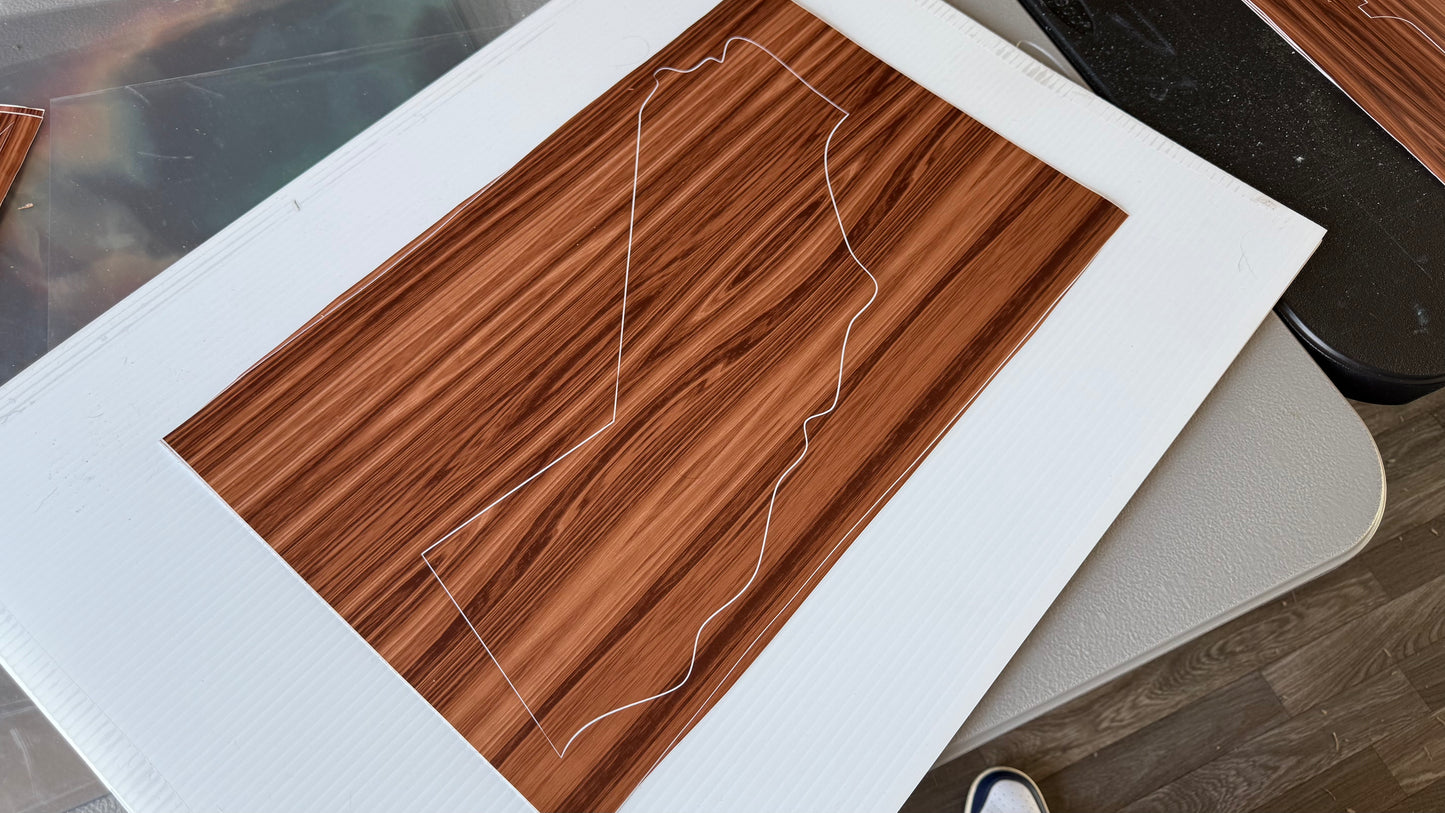 Stencil - California - Easy Liner Removable Adhesive Contact Paper