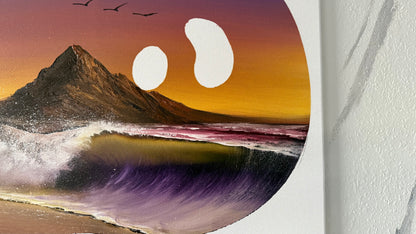 Painting #1981 - 20x24" Canvas - Palette Seascape painted 8-7-25