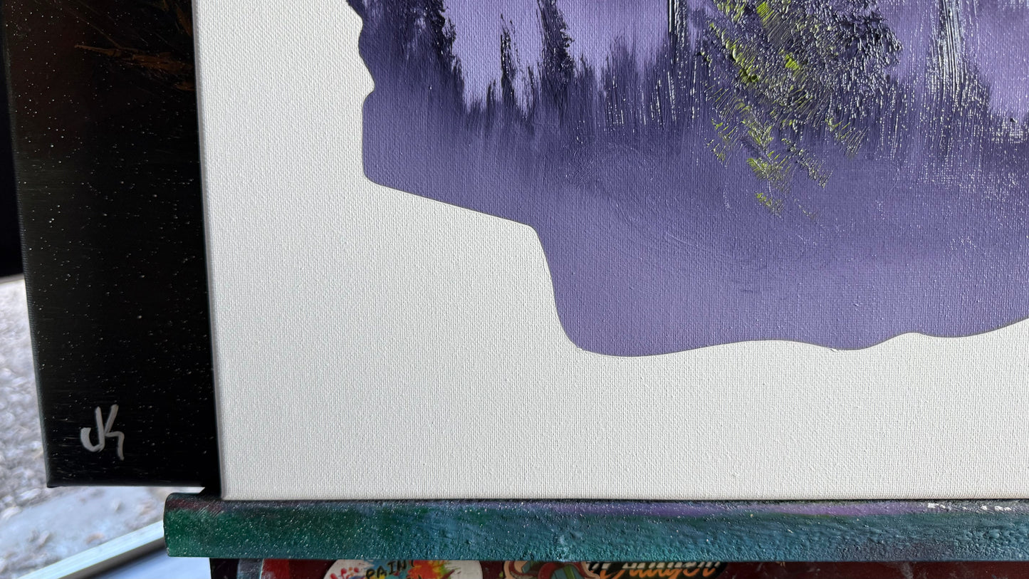 Painting #2043 - 16x20" Canvas - Washington Forest painted 9-7-25