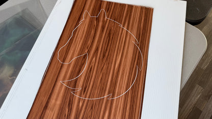 Stencil - Horse Head - Easy Liner Removable Adhesive Contact Paper