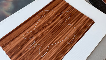 Stencil - Sea Turtle - Easy Liner Removable Adhesive Contact Paper