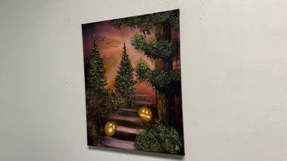 Painting #2021 - 16x20" Canvas - Autumn Landscape painted 8-27-25