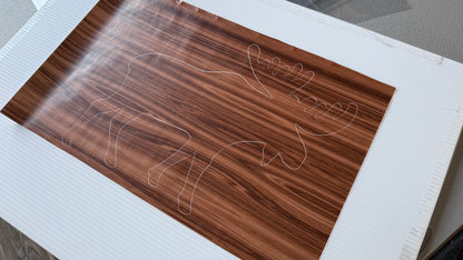 Stencil - Moose - Easy Liner Removable Adhesive Contact Paper