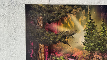 Painting #1986 - 20x24" Canvas - Foret Waterfall painted 8-9-25