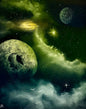 Painting #2451 - 16x20" Canvas - Black Hole Galaxy painted 5-21-26