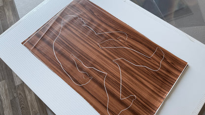 Stencil - Bigfoot - Easy Liner Removable Adhesive Contact Paper