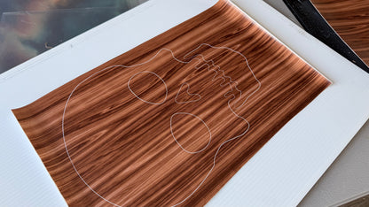 Stencil - Skull - Easy Liner Removable Adhesive Contact Paper