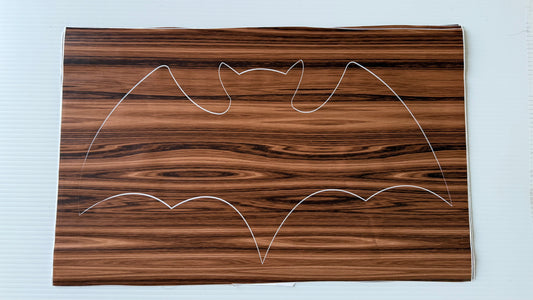 Stencil - Bat - Easy Liner Removable Adhesive Contact Paper