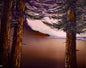 Painting #2373 - 16x20" Canvas - Sunset Oregon Seascape painted 4-4-26