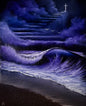 Painting #2370 - 16x20" Canvas - Easter Seascape painted 4-3-26