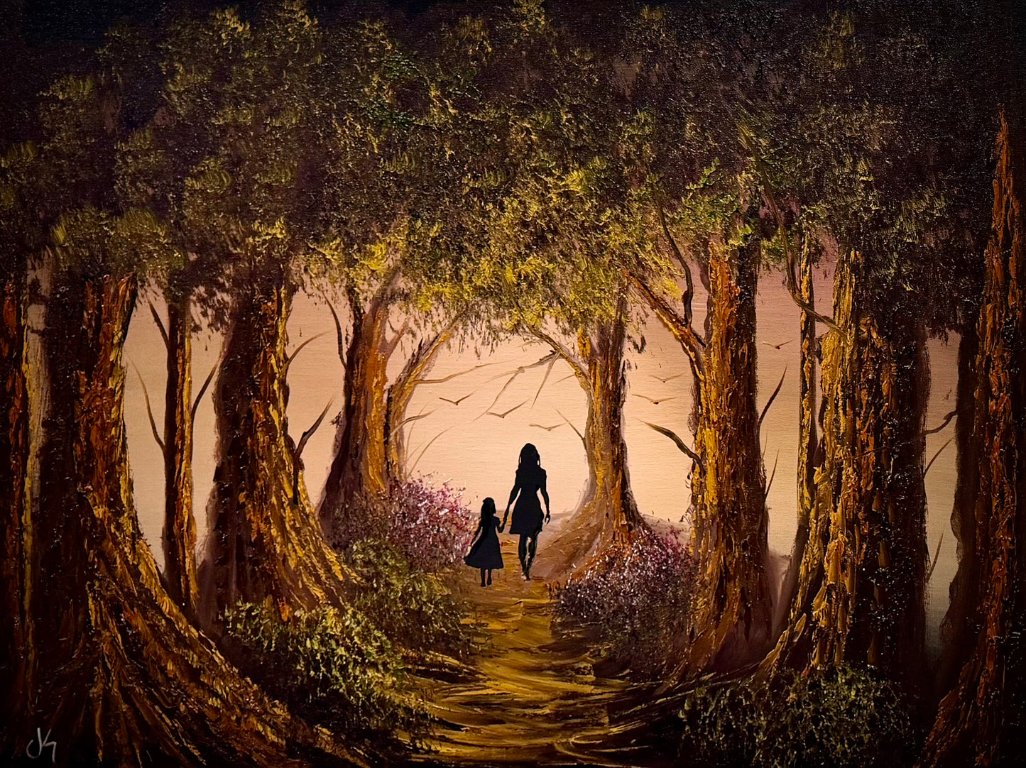 Painting #2661 - 18x24" Canvas - Autumn Forest Landscape painted 10-23-26