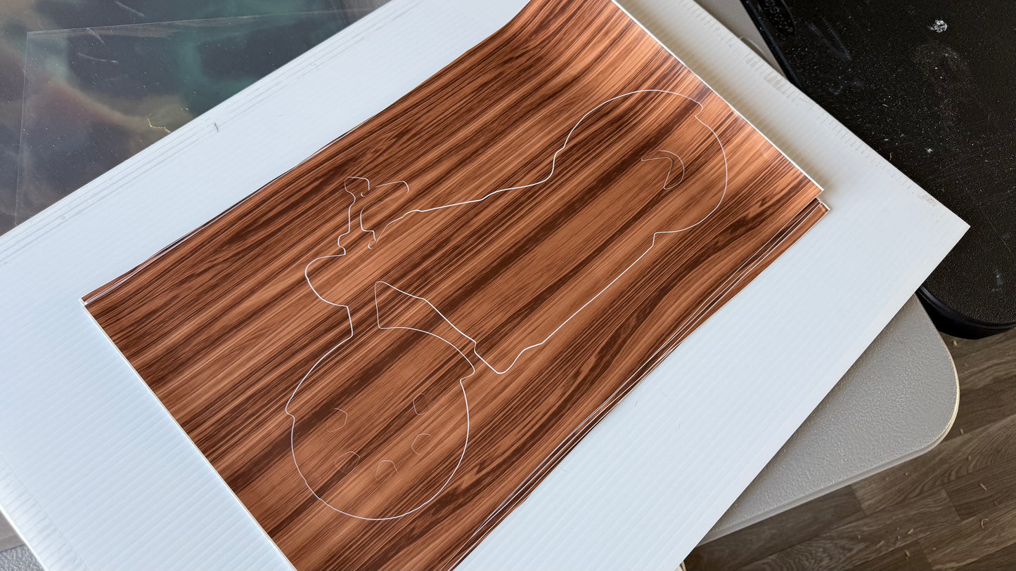 Stencil - Motorcycle - Easy Liner Removable Adhesive Contact Paper