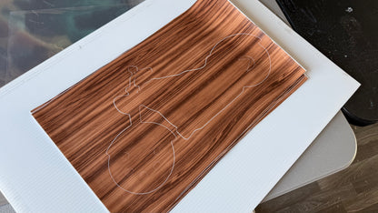 Stencil - Motorcycle - Easy Liner Removable Adhesive Contact Paper